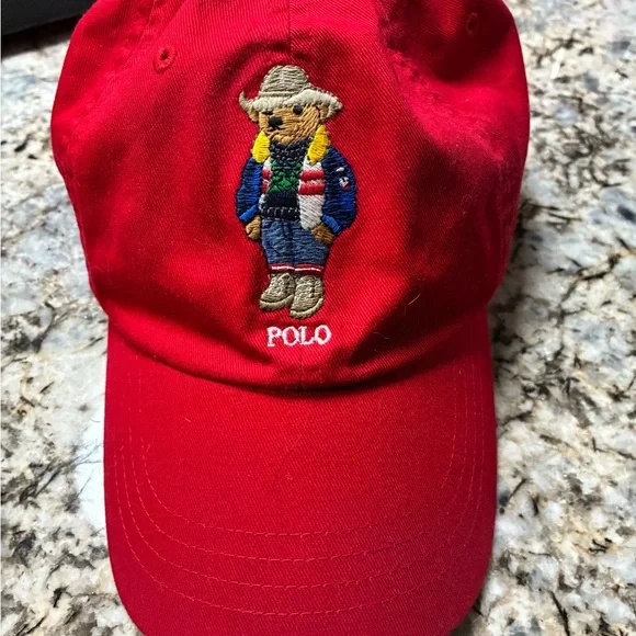 Ralph Lauren Red Polo Cap - Picture 1 of 3